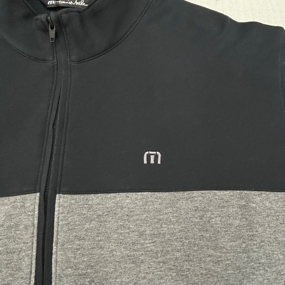 Travis Mathew Quarter Zip Pullover Mens XXL Heather Gray Black Long Sleeve Golf - Picture 2 of 13